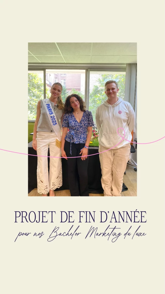 ✨ Projets de fin d’année de nos Bachelors Marketing du Luxe à Paris !

Nos étudiants ont brillamment présenté leurs créations autour du thème de la mode. 

🧵 Au programme :
✨ Une exposition de jeunes designers
🌿 Une reconstitution créative du Parc Monceau 
📸 Un photobooth rendu possible grâce à nos partenaires

Et pour sublimer cette journée : Miss Paris @candice.gauch est venue saluer nos étudiants sur leur travail et leur engagement 👑

Un grand bravo à eux pour leur créativité et leur professionnalisme ! 👏

#marketingduluxe #bachelorluxe #mode #projetetudiant #parcmonceau #photobooth #designer #missparis #etudiants #viral #instagood #elyseesmarbeuf