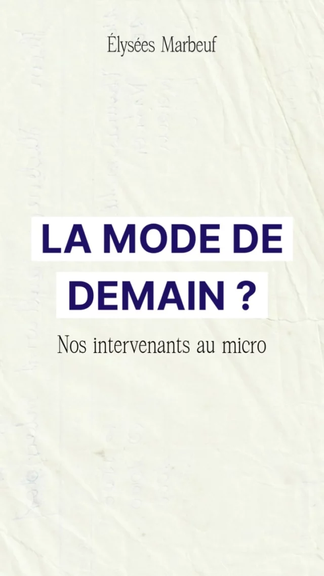 🎤 La mode de demain - Nos intervenants mode au micro 

Nos intervenants du secteur ont partagé leur vision d’un avenir plus conscient et engagé :
🌱 Une mode plus inclusive
🤖 Des vêtements durables et de qualité
🎨 Une consommation plus responsable

Merci à toutes et à tous pour ces échanges riches et inspirants 💬

❕Et vous, quel est votre vision de la mode de demain ?

#mode #modededemain #interviewmode #ecoledemode #fashion #ethique #economiedurable #economieresponsable #fashion #innovation #parisfashion #elyseesmarbeuf